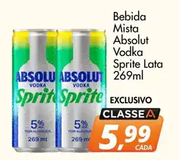 Delta Supermercados Bebida Mista Absolut Vodka Sprite Lata oferta