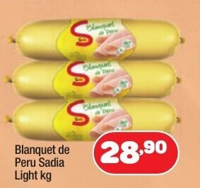 Costazul Supermercados Blanquet de Peru Sadia Light 1kg oferta