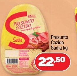 Costazul Supermercados Presunto Cozido Sadia 1kg oferta