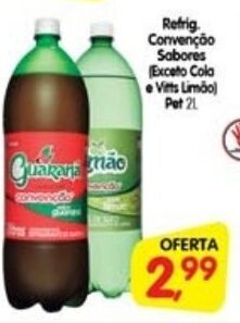 Cercadão Refrig. Convencao Sabores Exceto Cola e Vitts limao pet 2L oferta