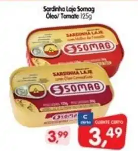 Cercadão Sardinha Lage Somag Oleo/ Tomate 125g oferta