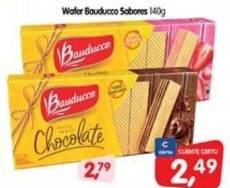 Cercadão Wafer bauducco Sabores 140g oferta