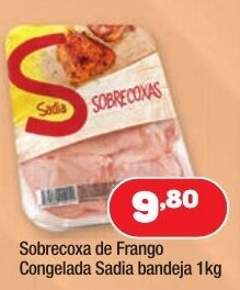 Costazul Supermercados Sobrecoxa de Frango Congelada Sadia Bandeja 1kg oferta