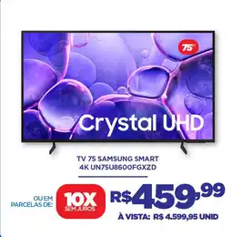 DB Supermercados Tv 75 samsung smart 4K UN75U8600FGXZD oferta