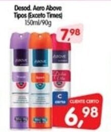 Cercadão Desod. Aero Above Tipos 150ml/90g oferta