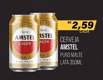 Cometa Supermercados Cerveja Amstel Puro Malte Lata 350ml oferta