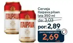 Coop Cerveja Itaipava pilsen lata oferta