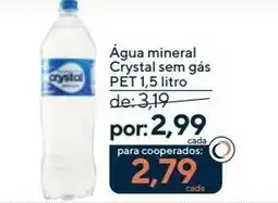 Coop Água mineral Crystal sem gás PET oferta