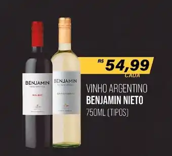 Vinho Argentino Benjamin Nieto 750ml