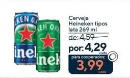 Coop Cerveja Heineken tipos lata oferta