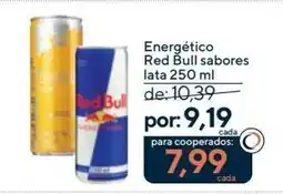 Coop Energético Red Bull sabores oferta