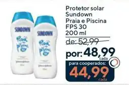 Coop Protetor solar Sundown Praia e Piscina FPS 30 oferta