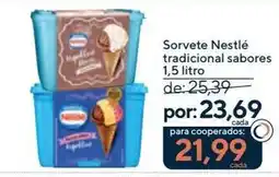 Coop Sorvete Nestlé tradicional sabores oferta