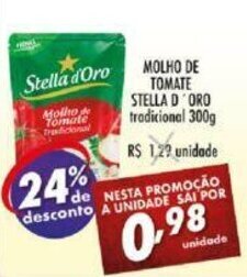 Vencedor Atacadista Molho de Tomate Stella D'Oro Tradicional 300g oferta