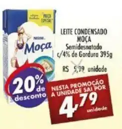 Vencedor Atacadista Leite Condensado Moca Semi Desnatado TP 395g oferta