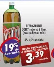 Vencedor Atacadista Refrigerante Dolly sabores 2L oferta