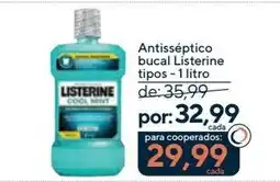 Coop Antisséptico bucal Listerine tipos oferta