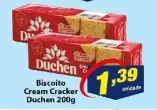 Vencedor Atacadista Biscoito Cream Cracker Duchen 200g oferta