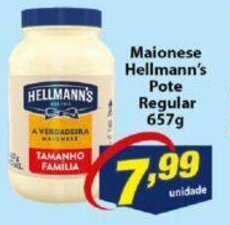 Vencedor Atacadista Maionese Hellmann's pote Regular 657g oferta