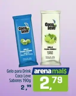 Arena Atacado Gelo para Drink Coco Leve Sabores oferta