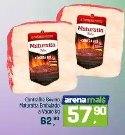 Arena Atacado Contrafilé Bovino Maturatta Embalado a Vácuo oferta