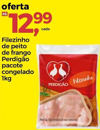 Frangolândia Filezinho de Peito de frango Perdigao bandeja congelado 1kg oferta