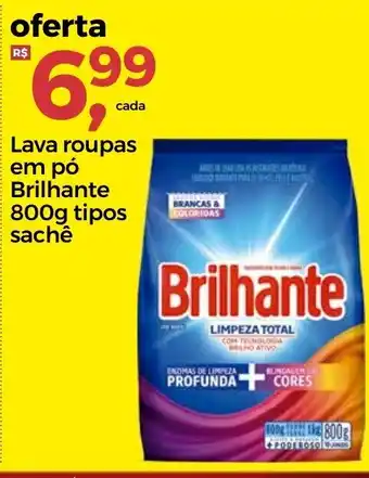 Lava Roupas em po Brilhante 800g tipos sache