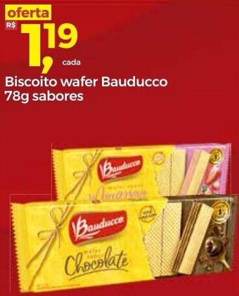 Biscoito wafer Bauducco 78g sabores