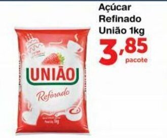 Roldão Acucar refinado Uniao 1kg oferta