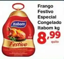 Roldão Frango Festivo Especial congelado Itabom 1kg oferta
