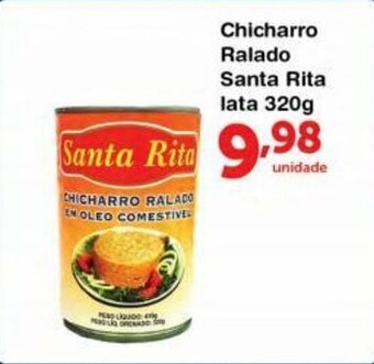 Roldão Chicharro Ralado Santa Rita lata 320g oferta