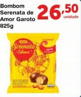 Bombom Serenata de Amor garoto 825g