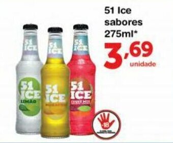 Roldão 51 Ice sabores 275ml oferta