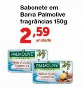 Roldão Sabonete em barra Palmolive fragrancias 150g oferta