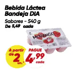 Dia Bebida Láctea Bandeja DIA Sabores oferta