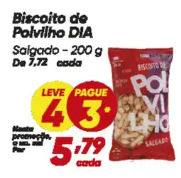 Dia Biscoito de Polvilho DIA Salgado oferta