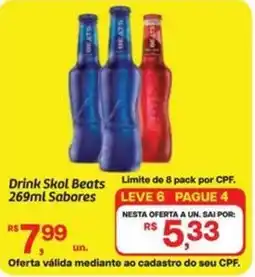Fort Atacadista Drink Skol Beats Sabores oferta