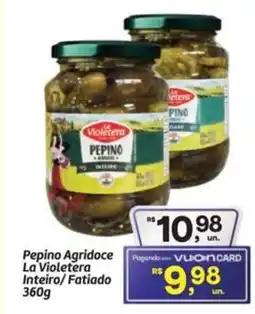 Fort Atacadista Pepino Agridoce La Violetera Inteiro/Fatiado oferta