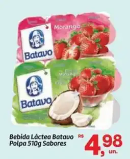 Fort Atacadista Bebida Láctea Batavo Polpa Sabores oferta
