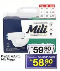 Fort Atacadista Fralda Adulto Mili Mega oferta
