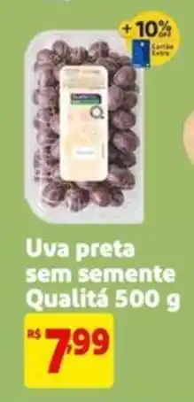Mercado Extra Uva preta sem semente Qualitá oferta
