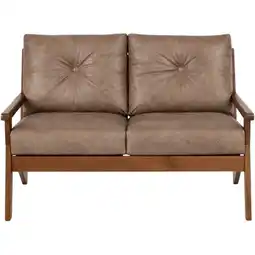 Benoit Estofado Movezen Nogueira 2 Lugares 83 x 122 x 88cm oferta