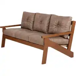 Benoit Estofado Movezen Nogueira D72 3 Lugares 83 x 175 x 88cm oferta