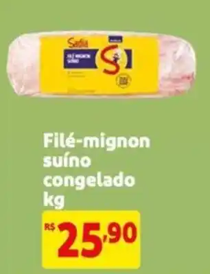 Filé-mignon suíno congelado