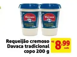 Mercado Extra Requeijão cremoso Davaca tradicional copo oferta