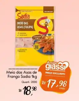 Giassi Supermercados Meio das Asas de Frango Sadia oferta