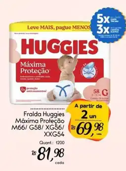 Giassi Supermercados Fralda Huggies Máxima Proteção oferta