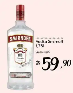 Giassi Supermercados Vodka Smirnoff oferta