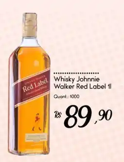 Giassi Supermercados Whisky Johnnie Walker Red Label oferta