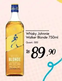 Giassi Supermercados Whisky Johnnie Walker Blonde oferta